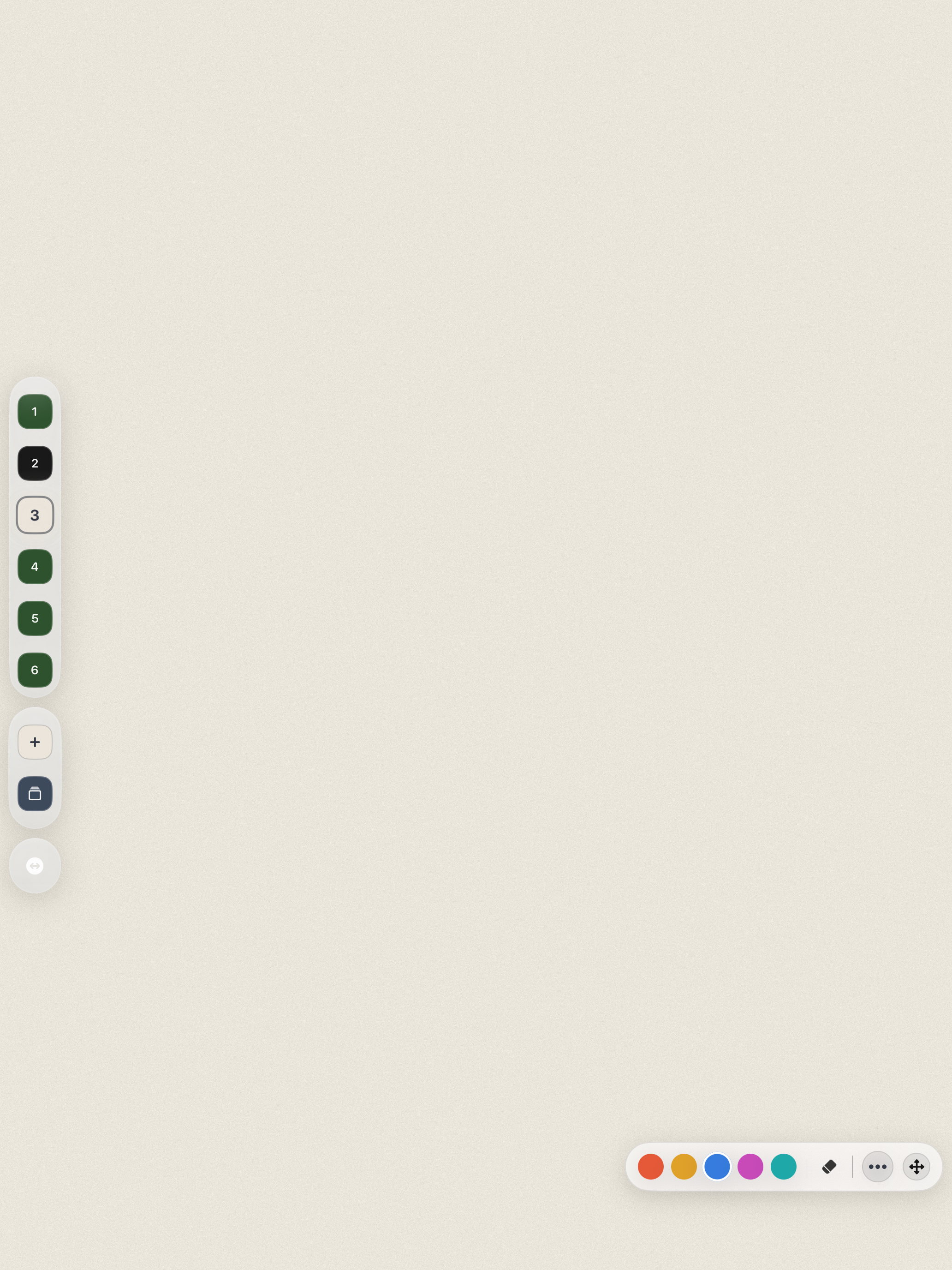 Chalks board with a clean slate layout and contrasting slate tabs